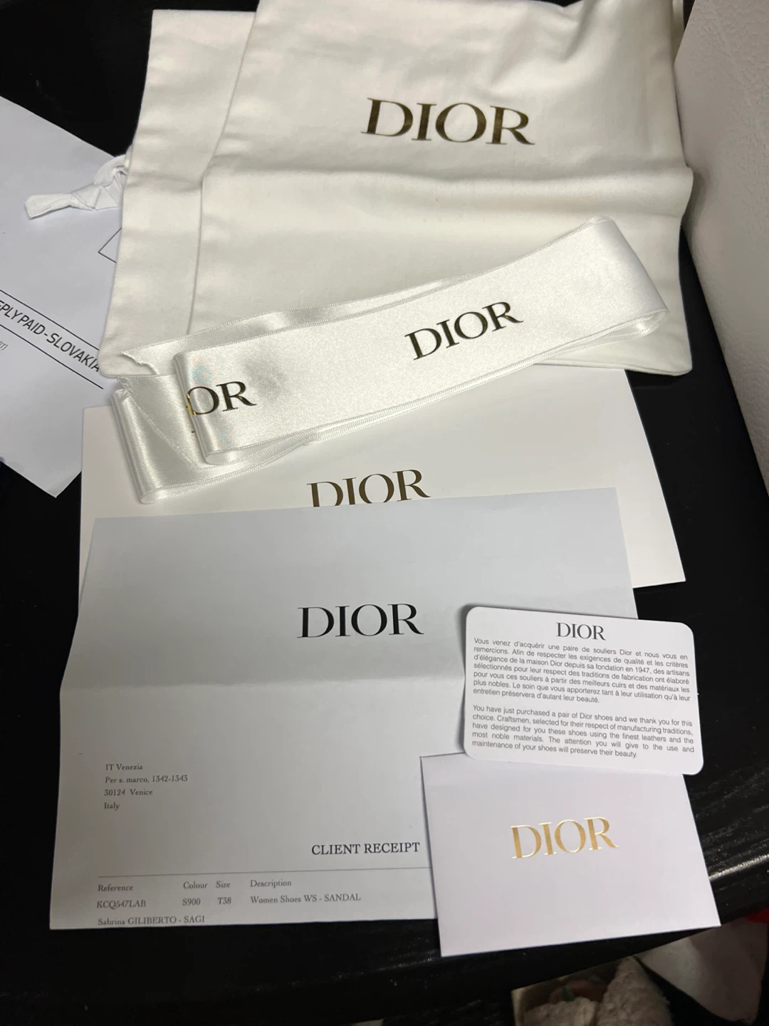 Dior Women's FC KO Black Leather Sandals - photo 5