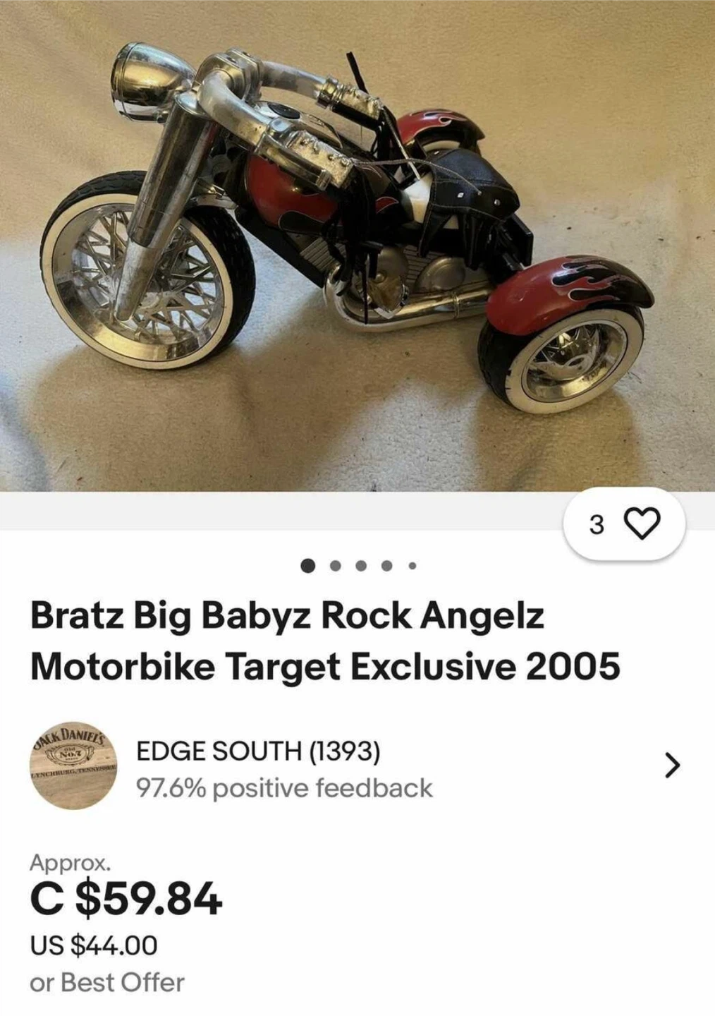 VINTAGE BRATZ MOTORBIKE & GREEN VIPER CAR (Read description) - photo 5