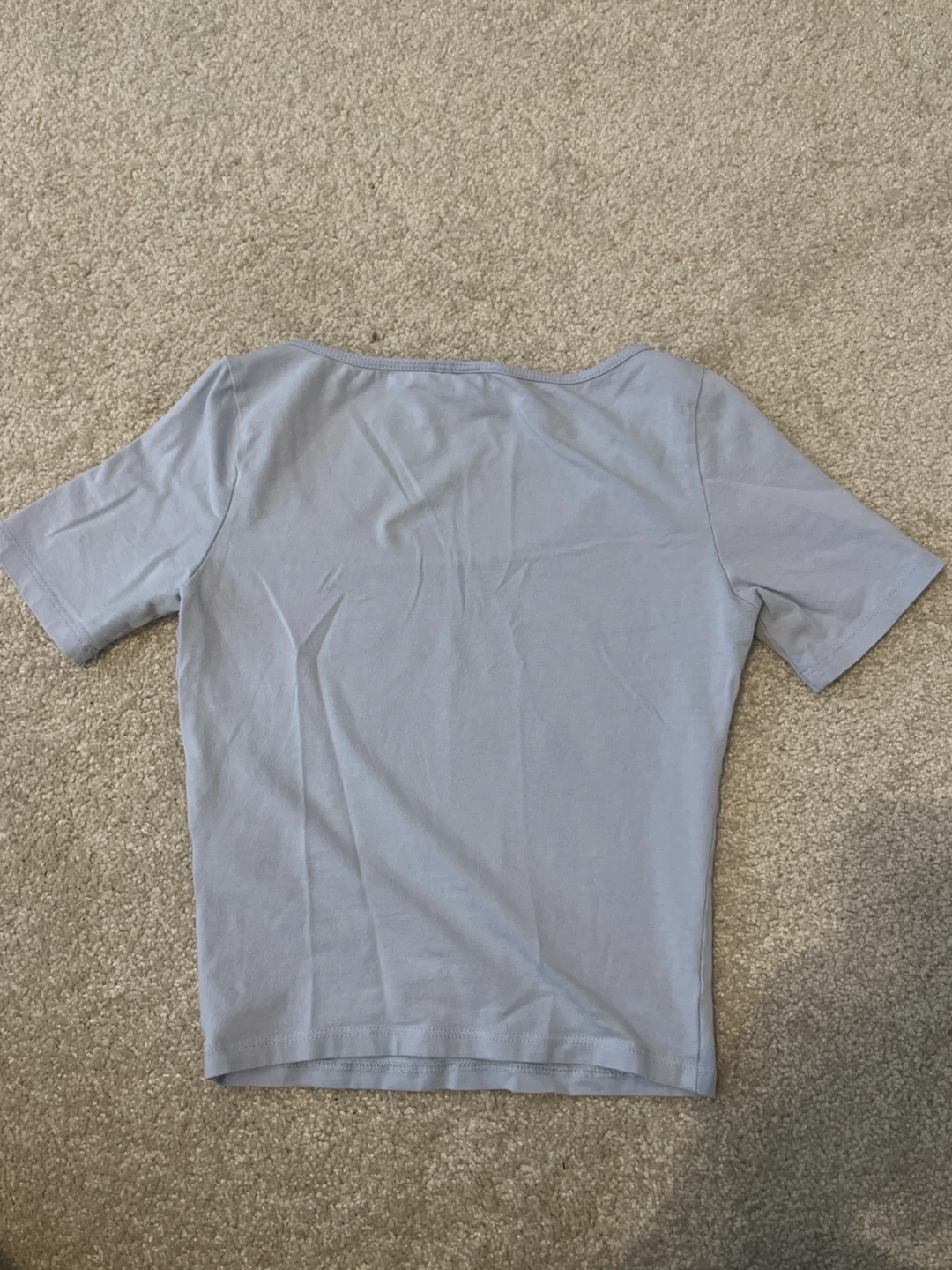 H&M light blue cropped t-shirt XS - photo 2