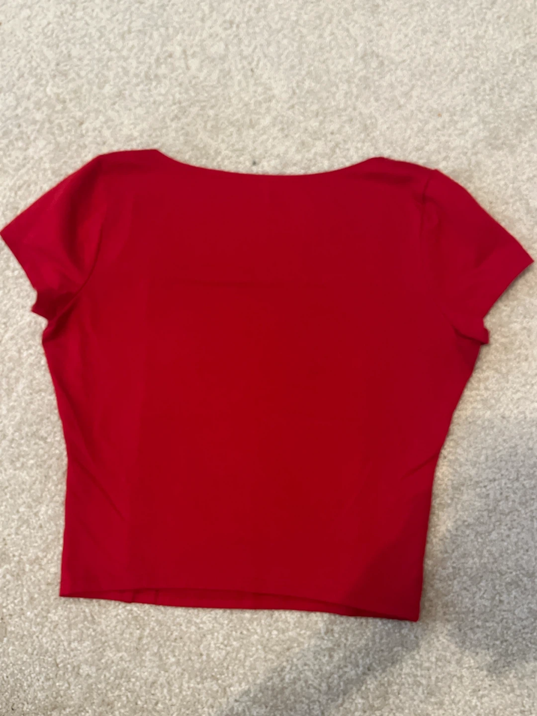 Hollister Red Square Neck Crop Top Size S - photo 2