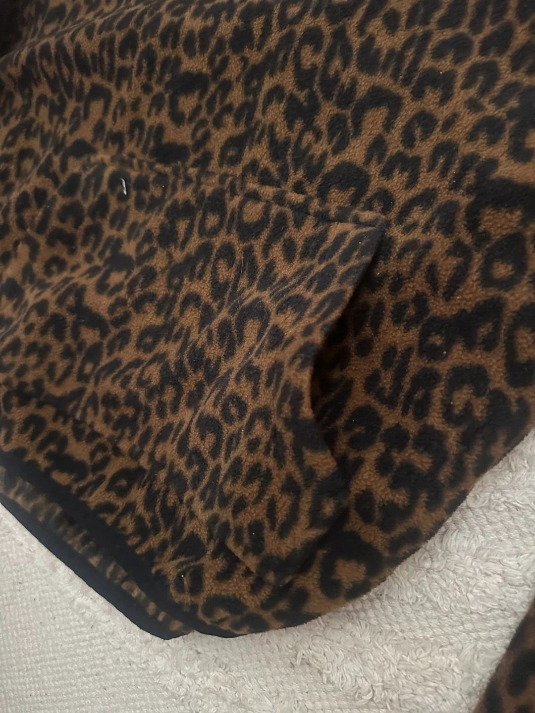 Leopard Print Fleece 1/4 Zip Pullover - photo 3