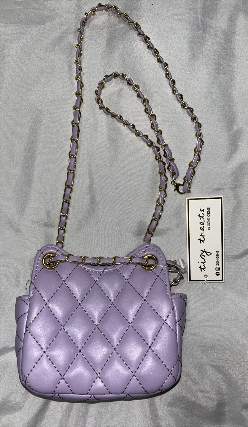 Zomi Gems Small Lavender Faux Leather Tiny Treats Purse NEW - photo 2