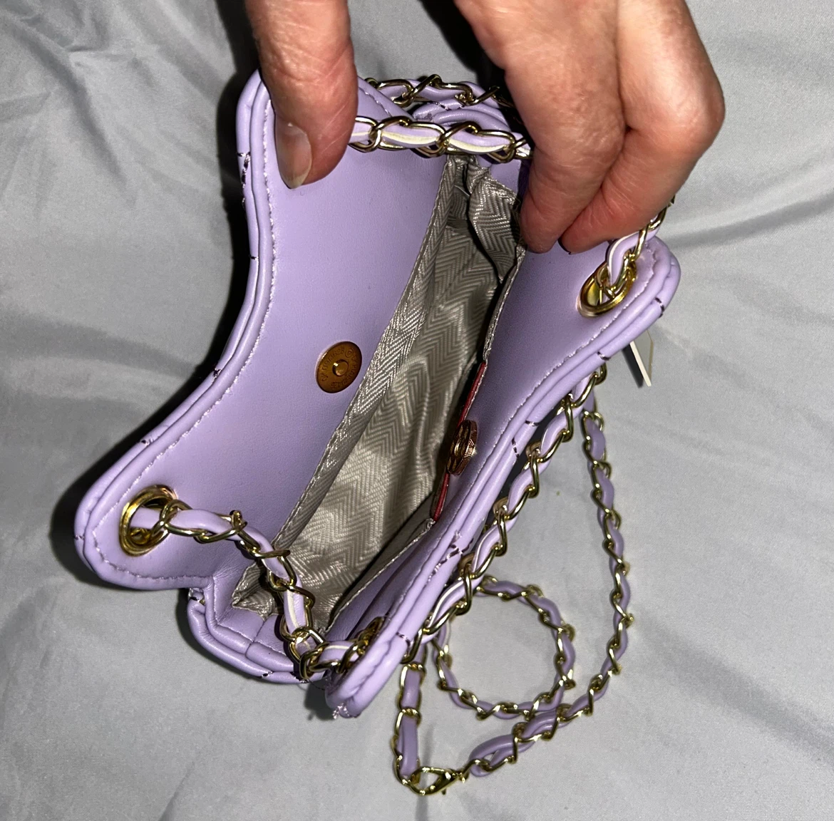 Zomi Gems Small Lavender Faux Leather Tiny Treats Purse NEW - photo 3