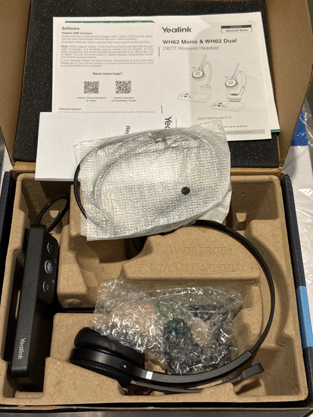 Yealink WH68 DECT Wireless Headset Mono & WH62 Mono - photo 3