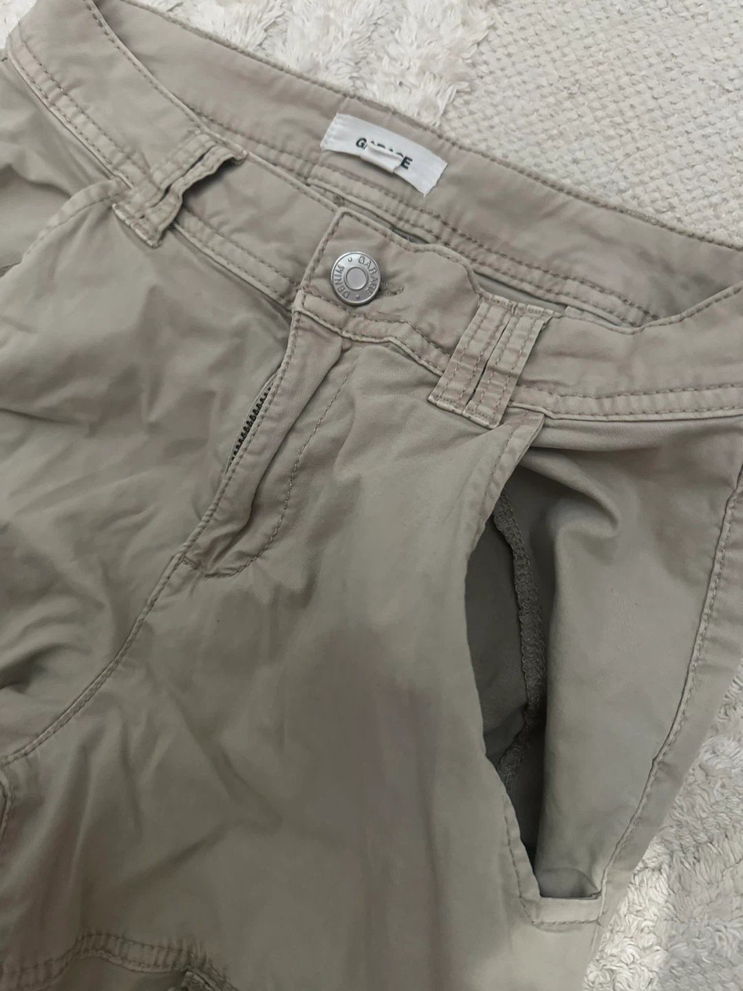 Garage Beige Cargo Pants - Size 00 - photo 3