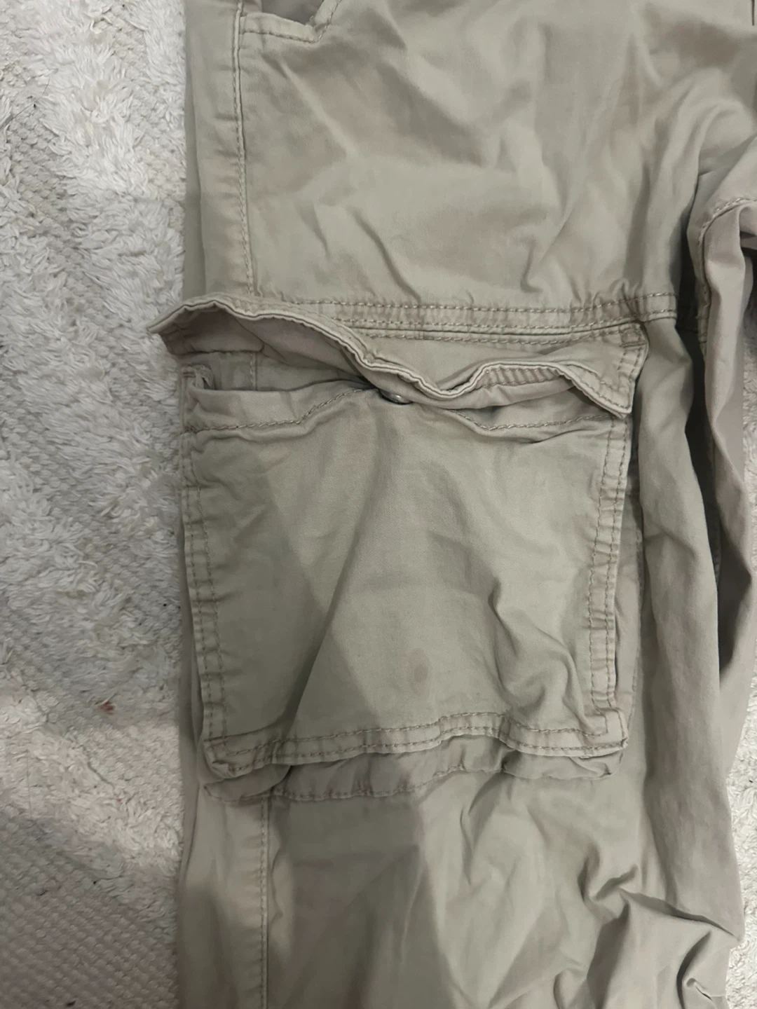 Garage Beige Cargo Pants - Size 00 - photo 4