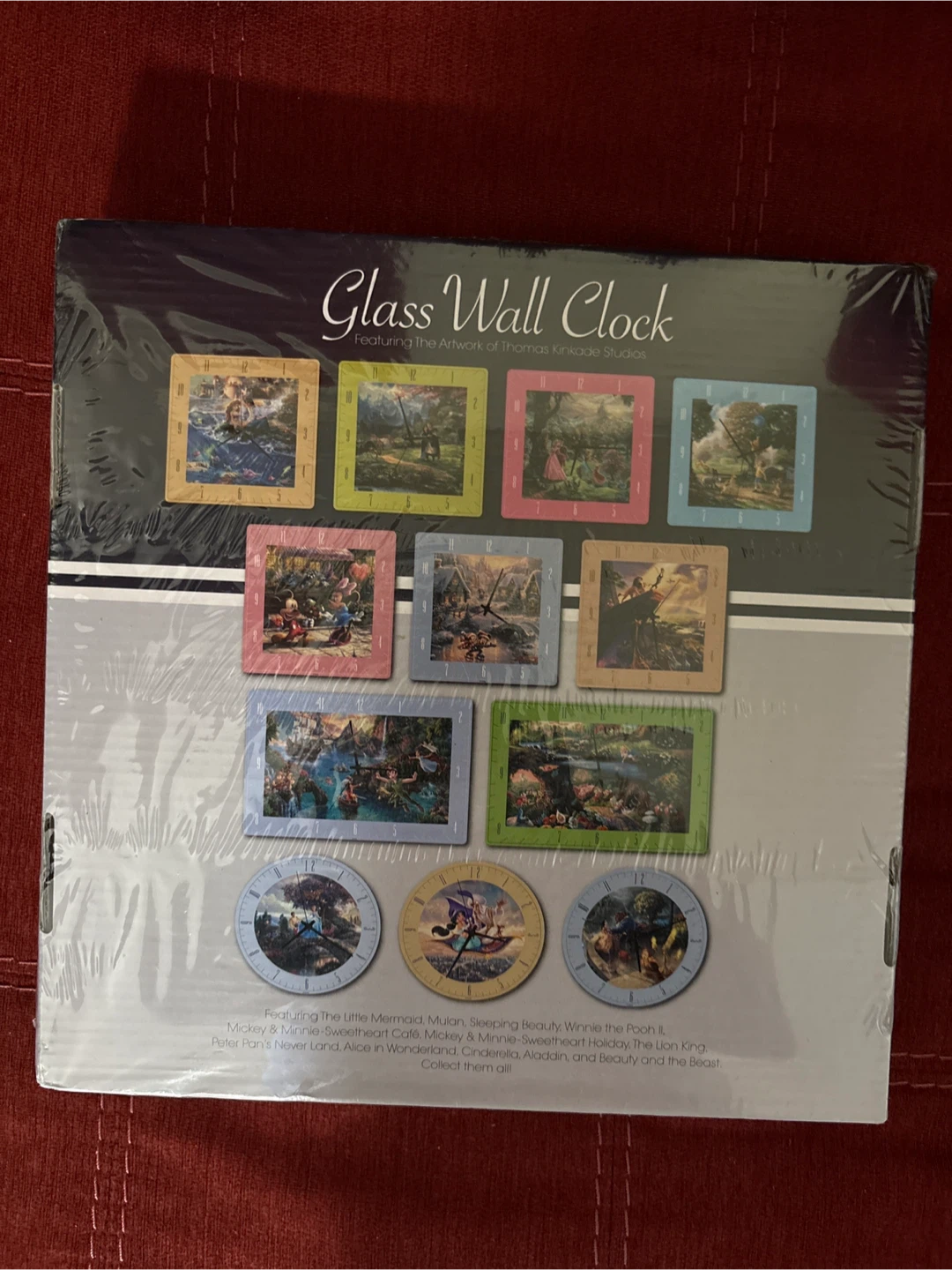 Disney Thomas Kinkade Glass Wall Clock - Sleeping Beauty - photo 2