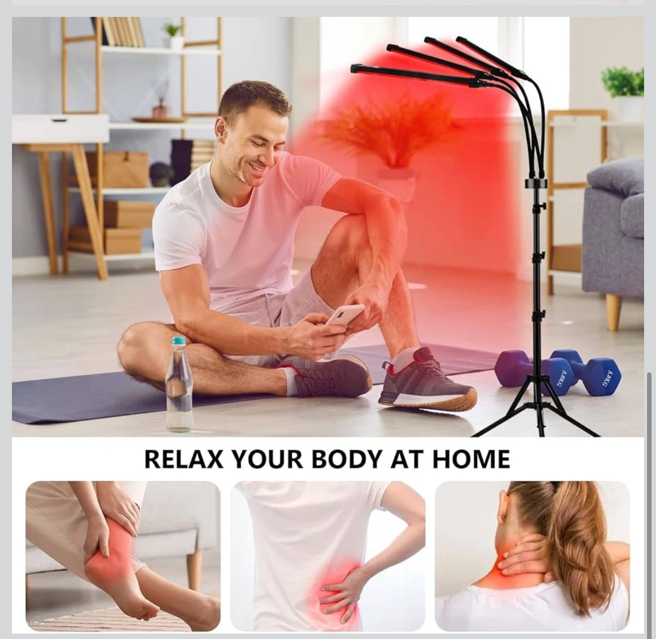 BRAND NEW!! Red Light Therapy, Infrared Light Therapy with Stand - photo 4