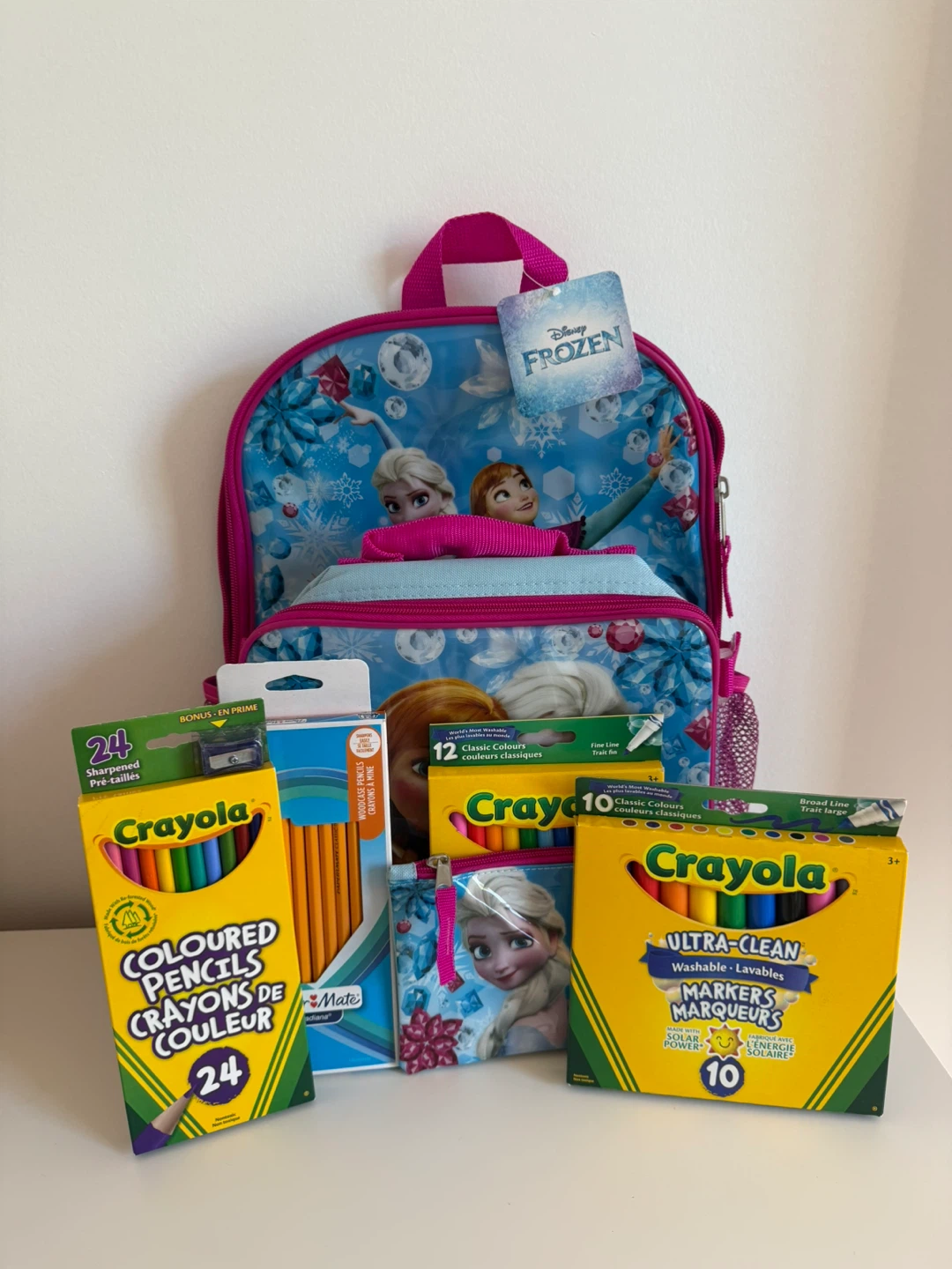 Disney Frozen Backpack and School Supplies Set