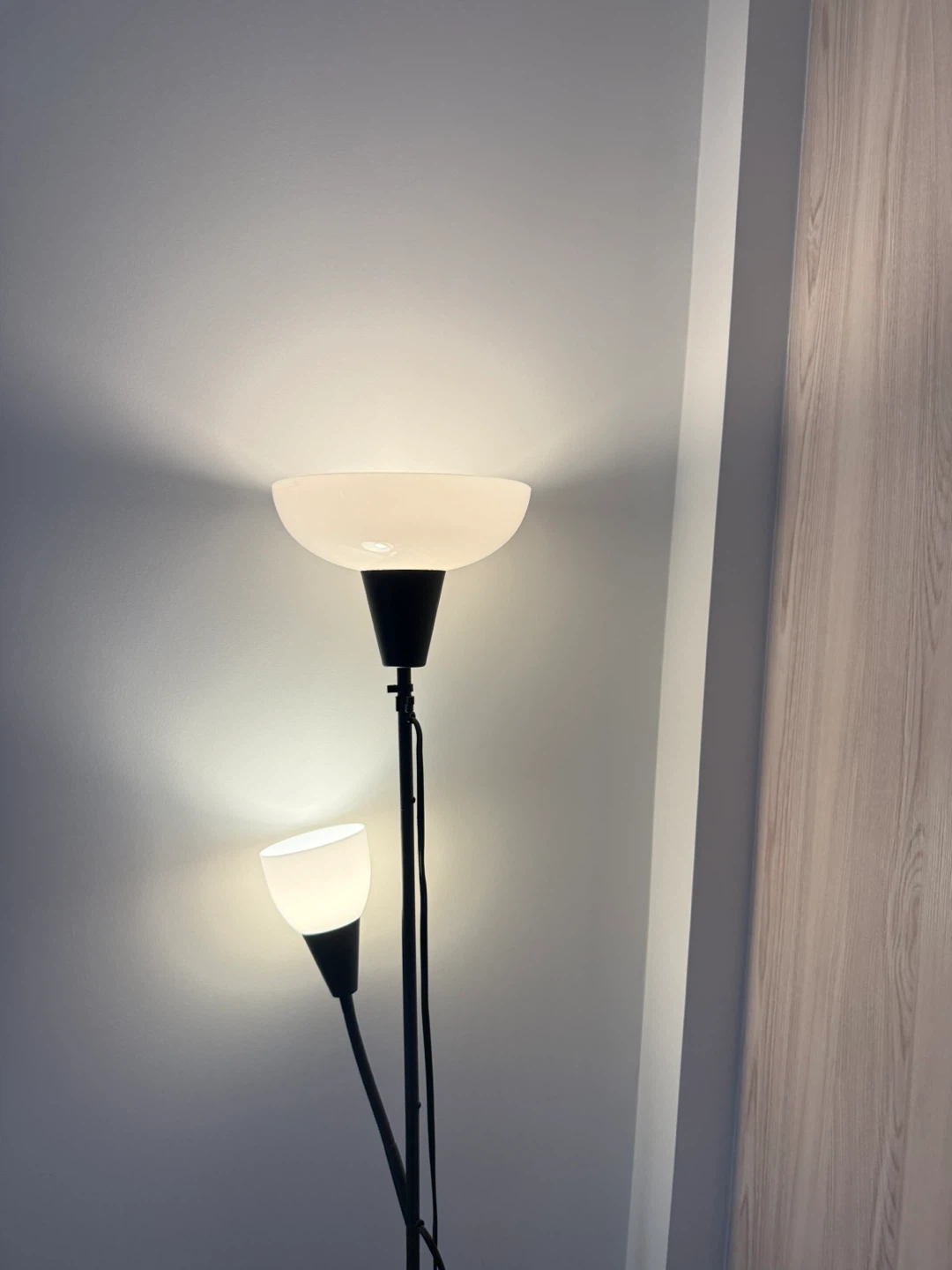 IKEA Black standing Floor Lamp - photo 2