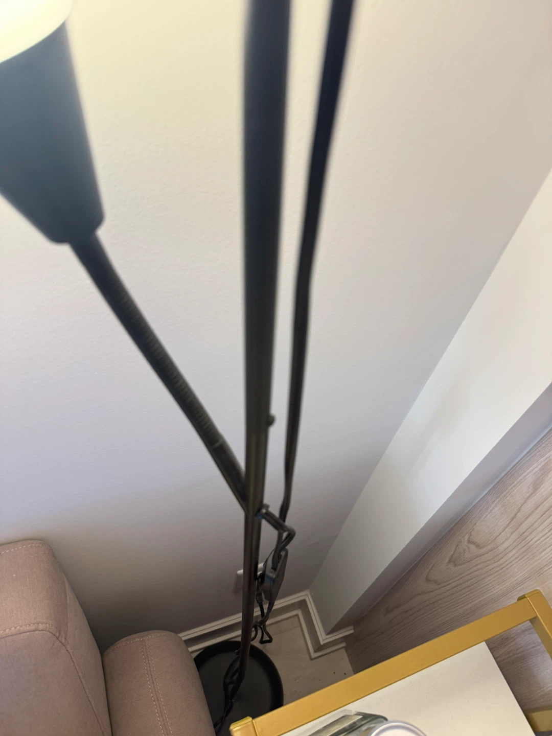 IKEA Black standing Floor Lamp - photo 3