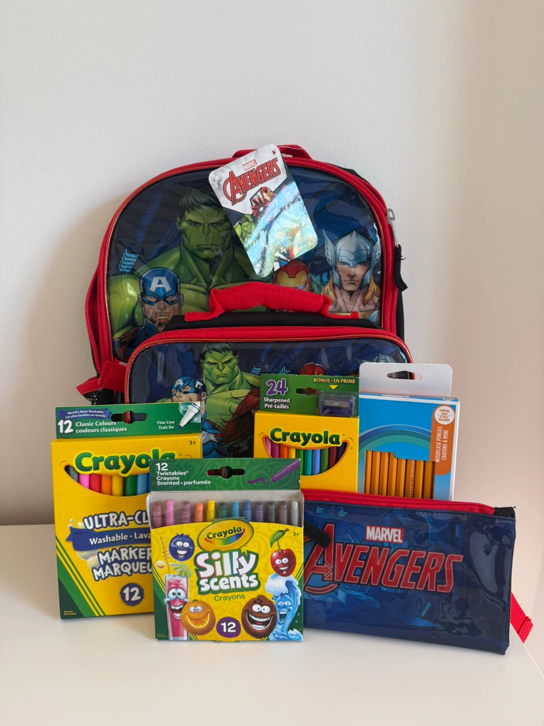 Marvel Avengers Backpack Set with Supplies