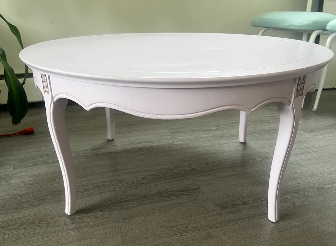 Round French Provincial Coffee Table