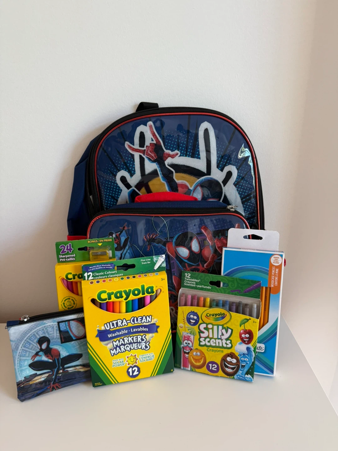 Spider-Man Backpack and School Supplies Set