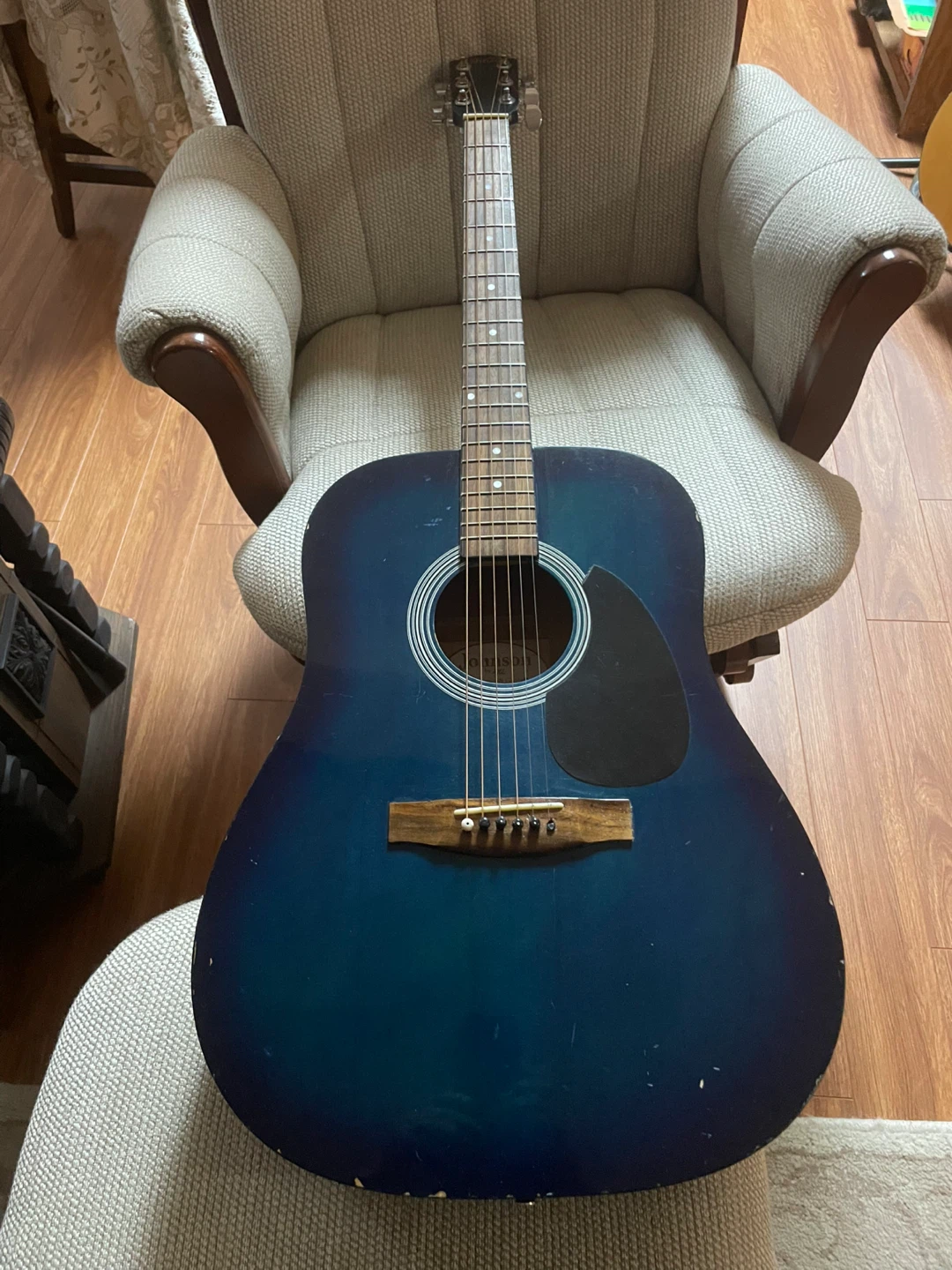 Johnson Acoustic Guitar - Blue