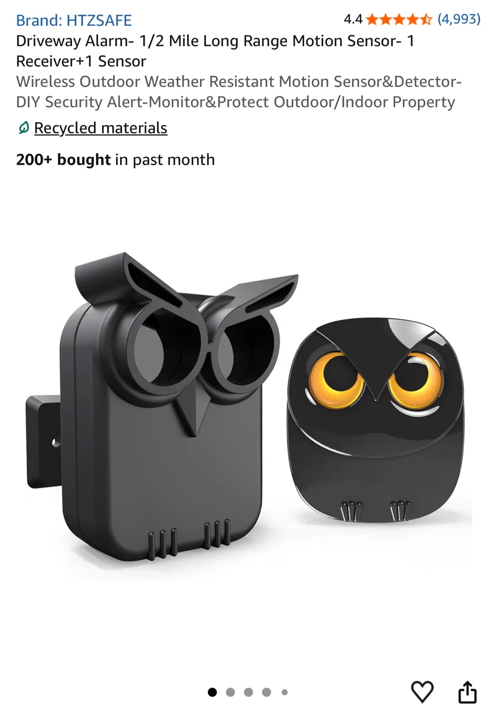 HTZSAFE Wireless Driveway Alarm System