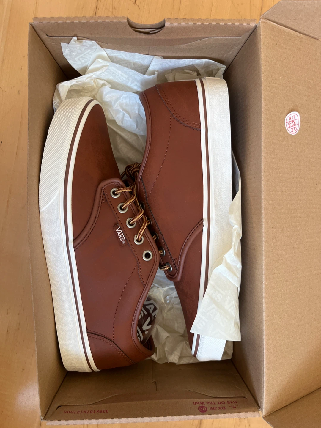 New: Vans Brown Leather Shoes! Never worn