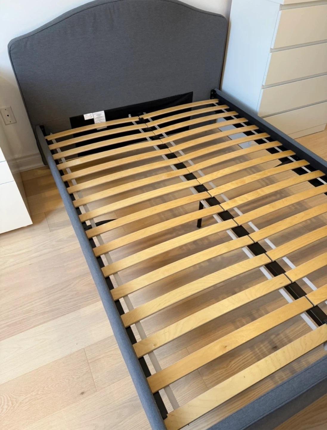 IKEA Grey Fabric Bed - photo 2