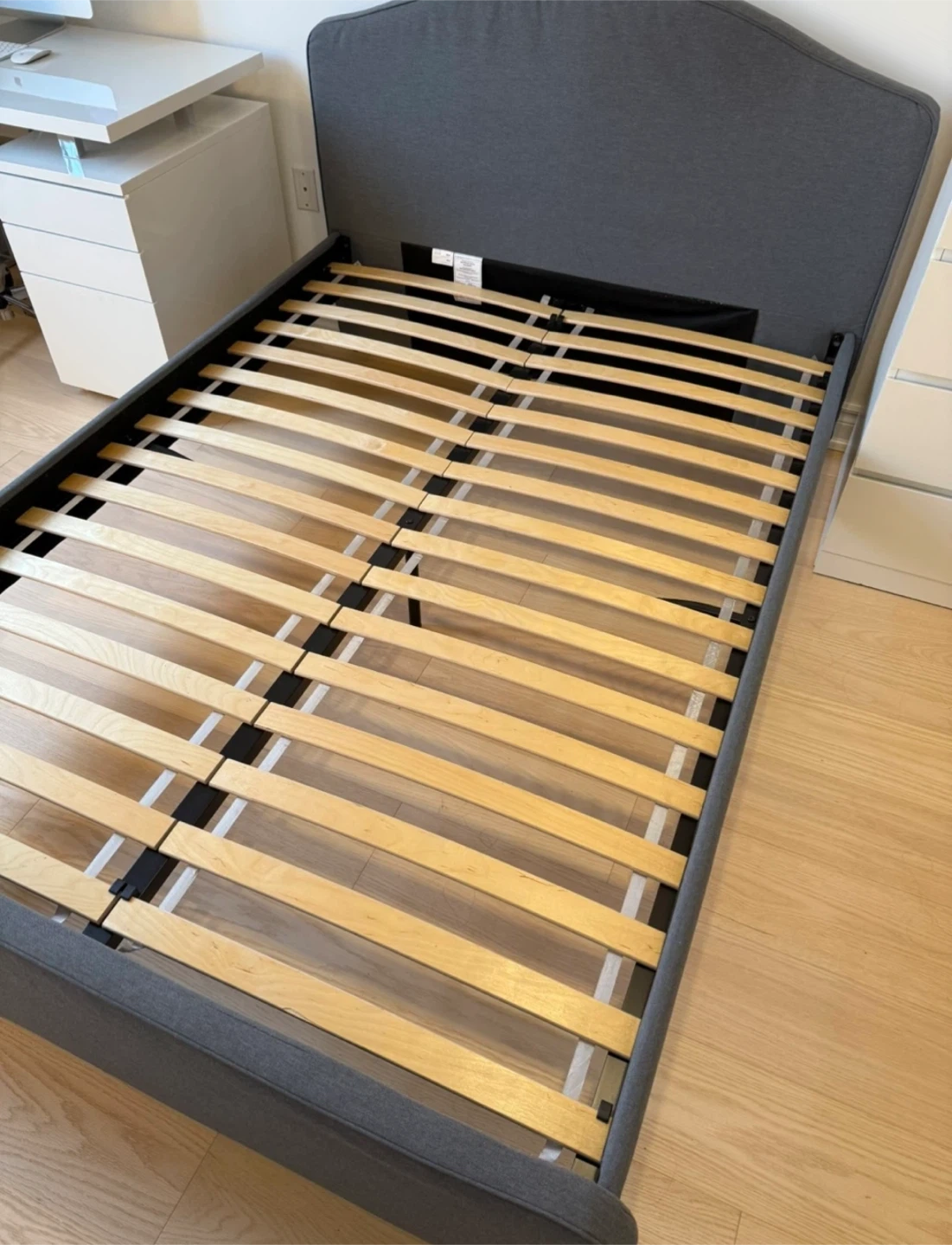 IKEA Grey Fabric Bed - photo 3