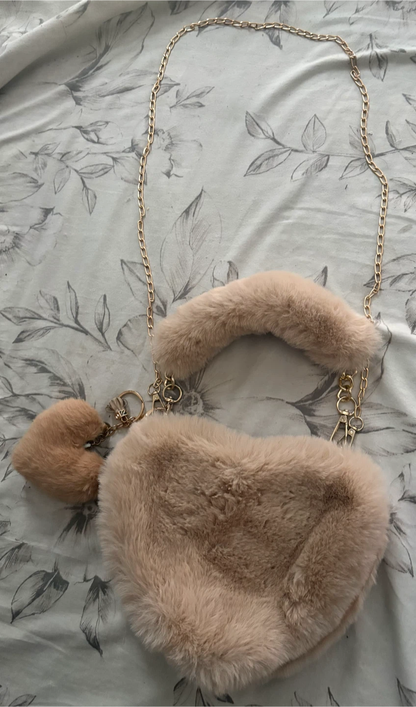 Heart Fluffy Bag