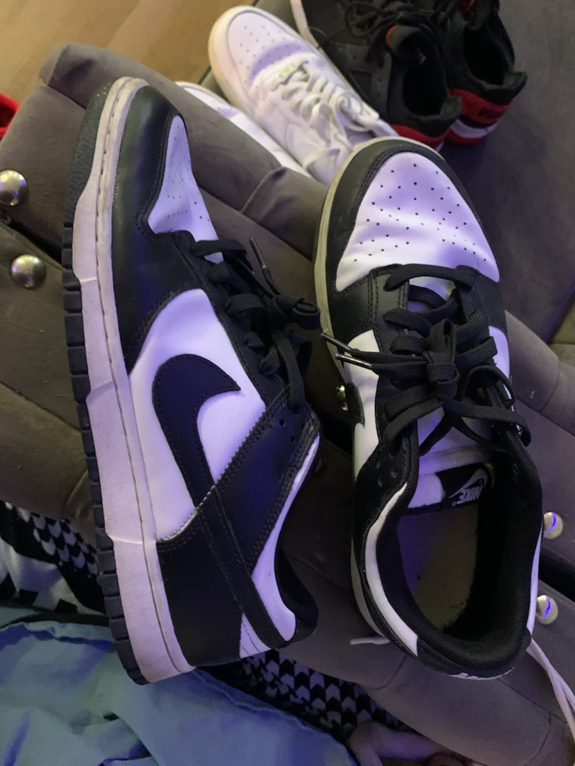 Nike Dunk Low Black White Sneakers - photo 2