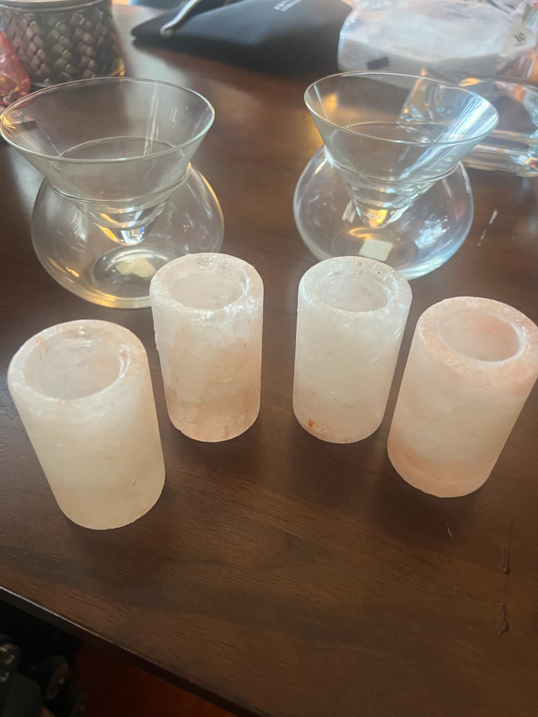 Set of 4 Himalayan Salt Shot Glasses