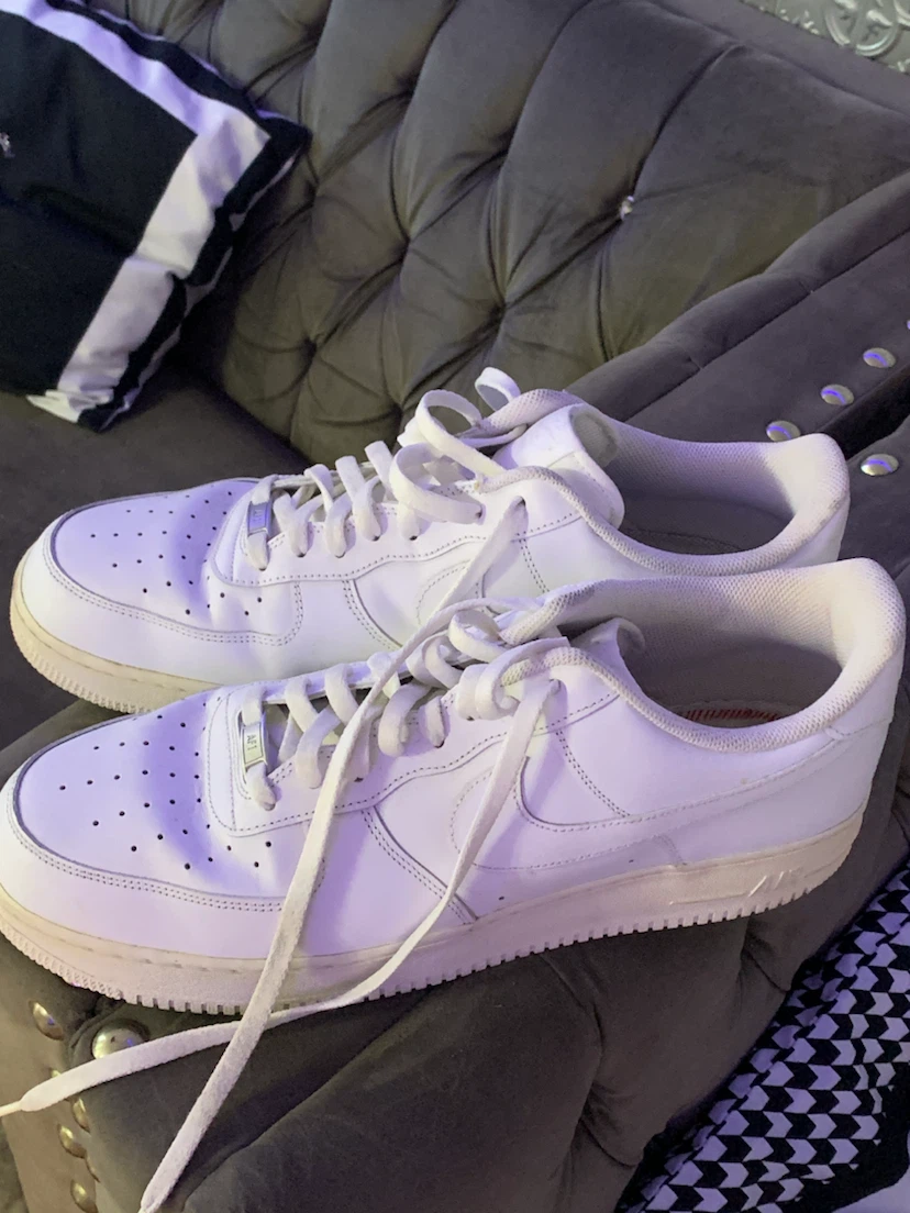 Nike Air Force 1 Men's White Sneakers - photo 3