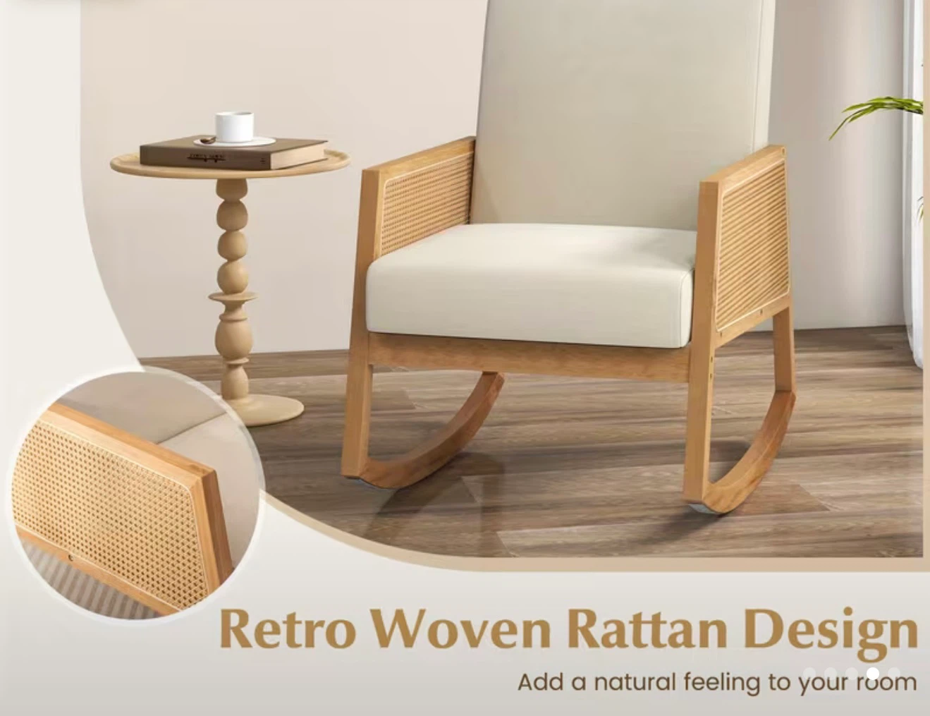 Glider rocking chair accent chair - photo 2