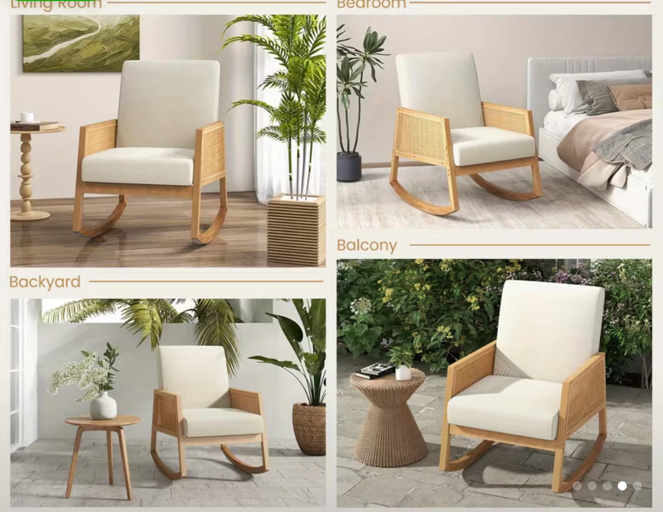 Glider rocking chair accent chair - photo 3