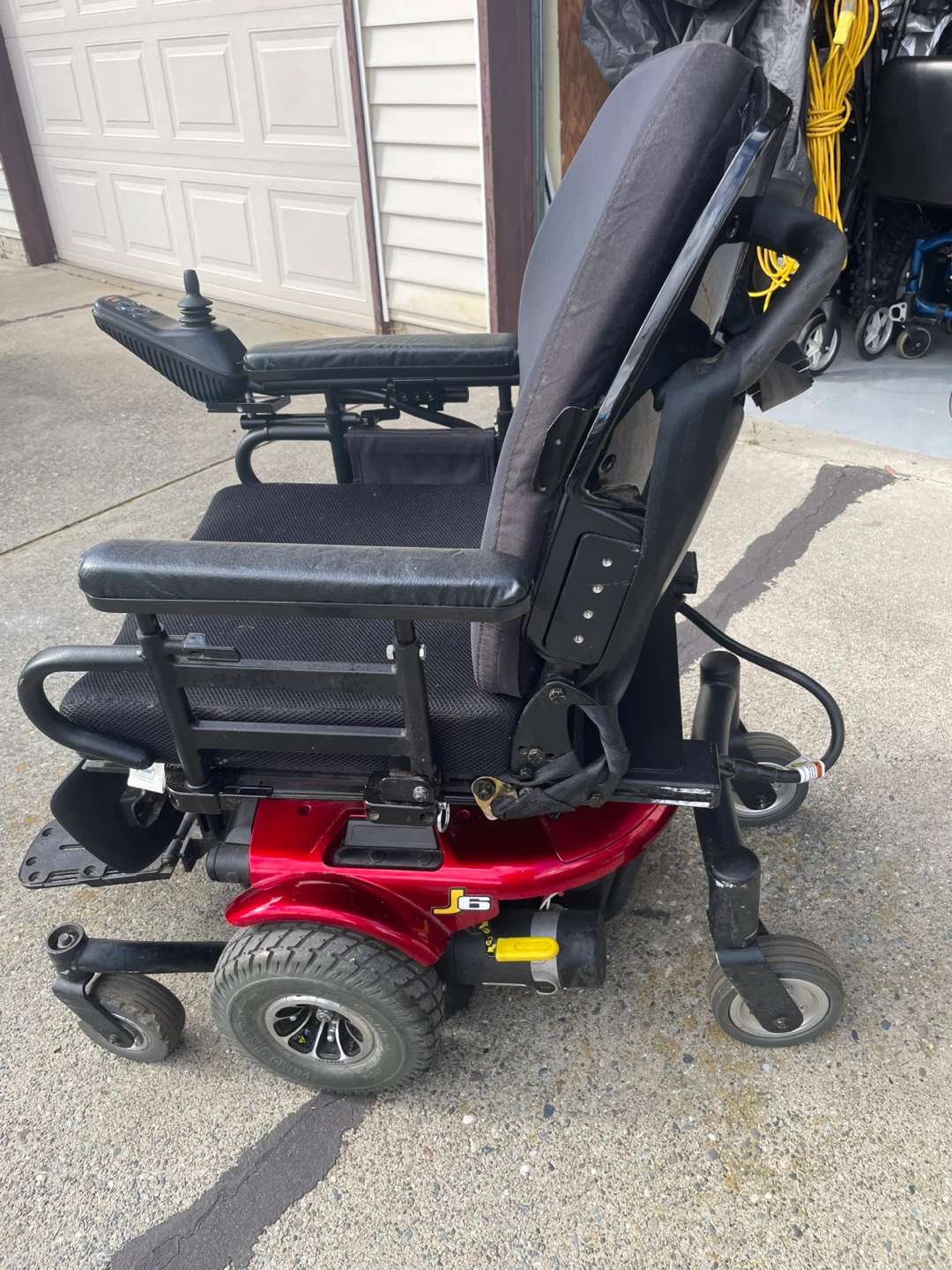 Red Jazzy Power Wheelchair