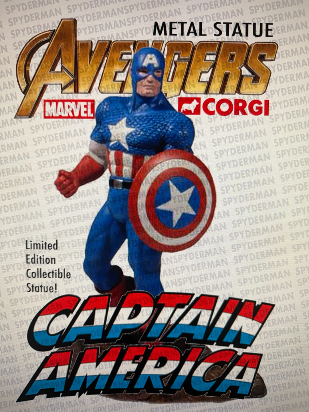 Corgi Marvel Heroes Captain America Metal Statue 1:12 Scale