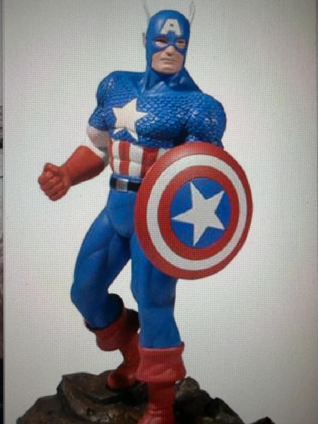 Corgi Marvel Heroes Captain America Metal Statue 1:12 Scale - photo 2