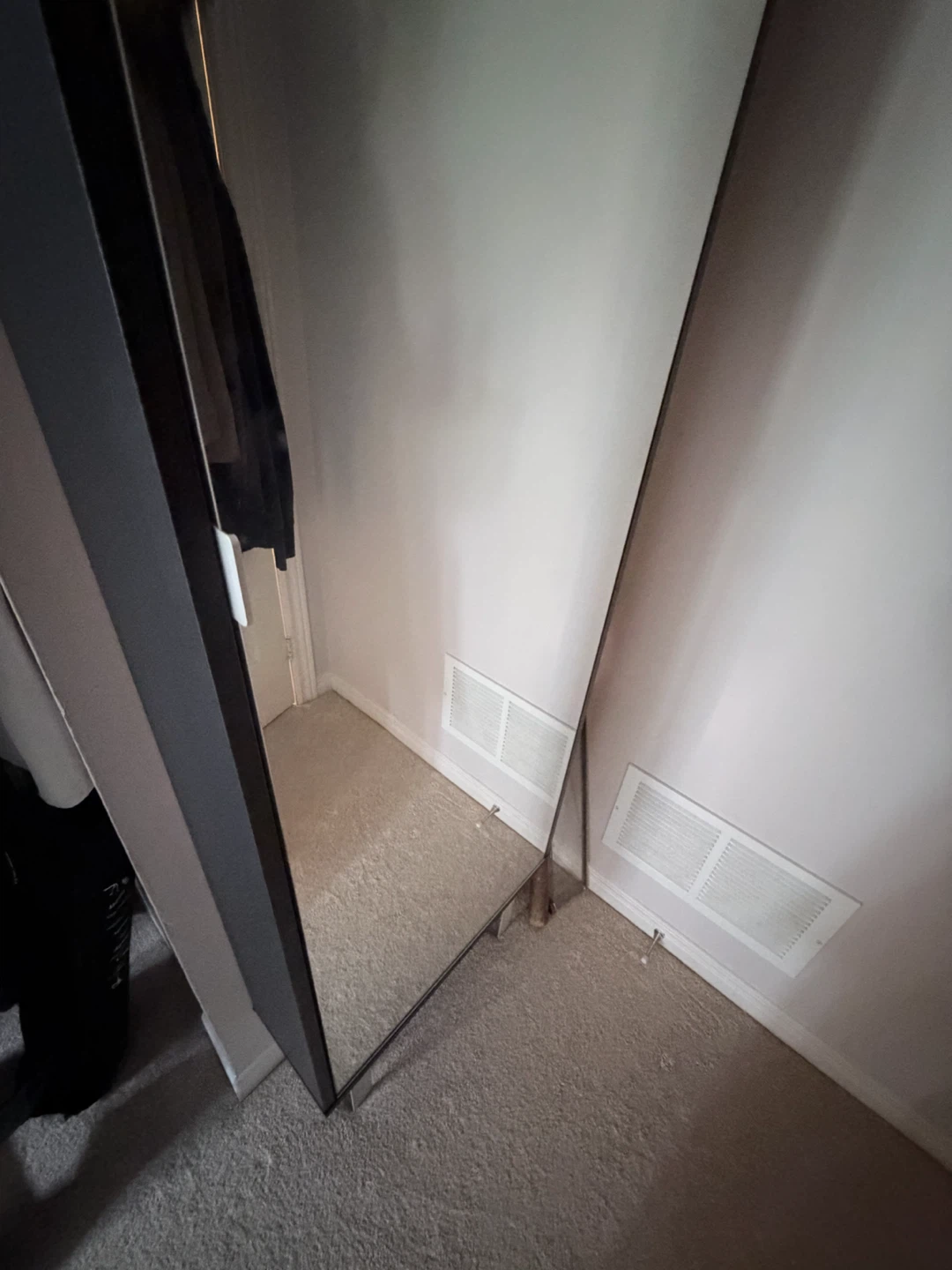 Tall Mirror Cabinet with Hooks - photo 2