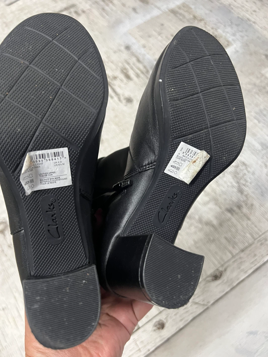 Clarks Black Leather Ankle Boots - photo 2