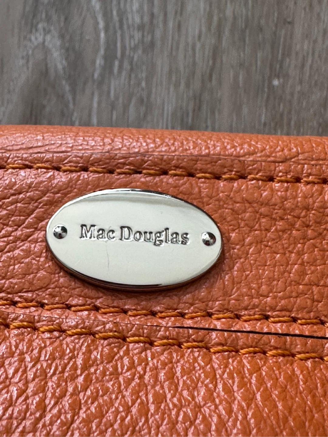 Mac Douglas Orange Leather Handbag - photo 2