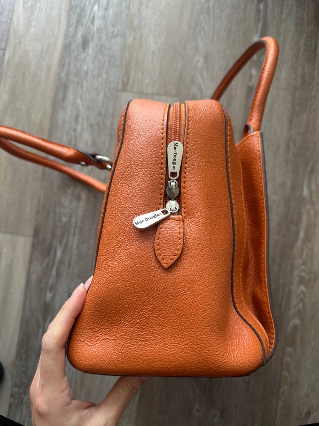 Mac Douglas Orange Leather Handbag - photo 3