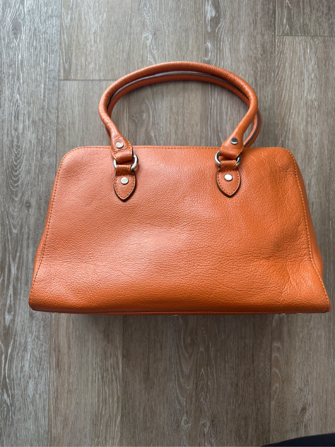 Mac Douglas Orange Leather Handbag - photo 4