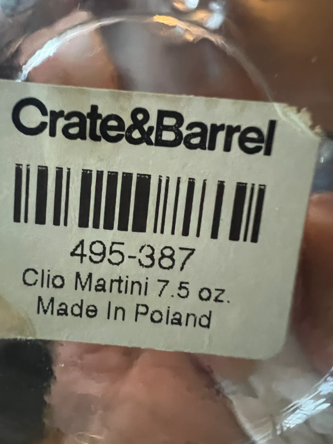 Crate & Barrel Clio Martini Glasses (Set of 2) - photo 5