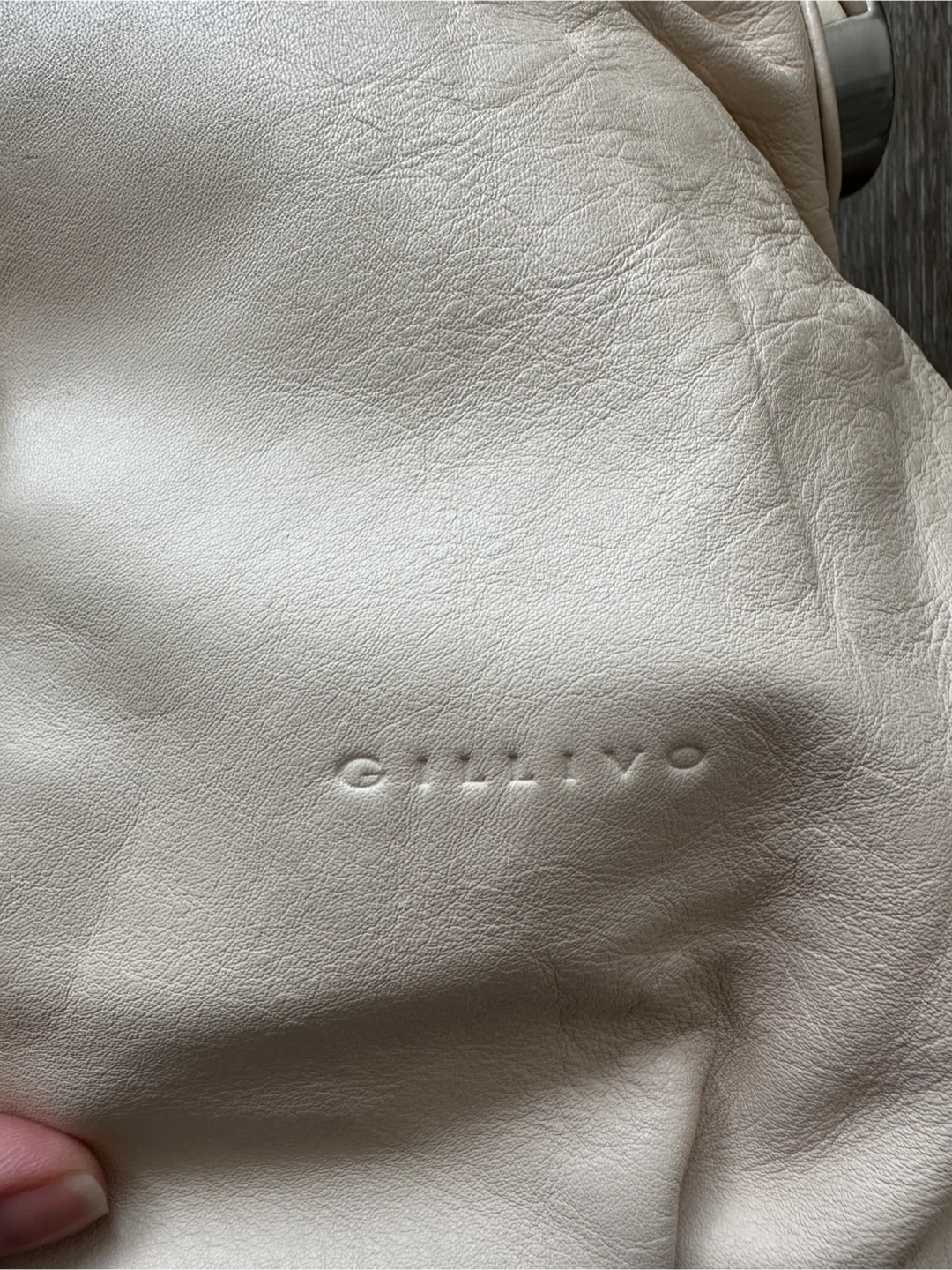 Vintage GILLIVO Cream Leather Shoulder Bag - photo 2