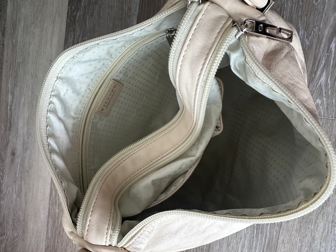 Vintage GILLIVO Cream Leather Shoulder Bag - photo 5
