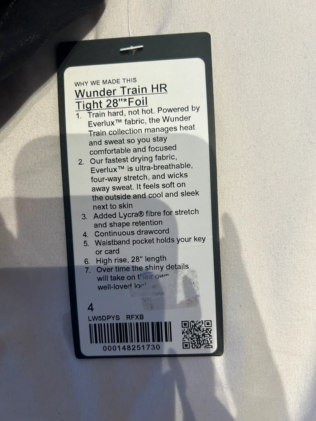 Lululemon Wonder Train HR Tight 28" Foil size 4 - photo 3