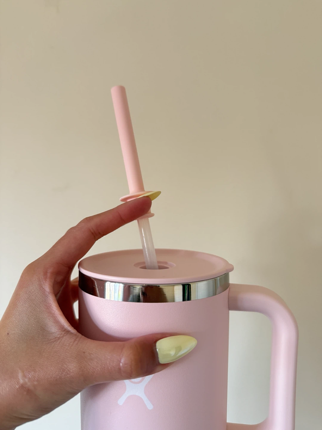Pink Hydro Flask Tumbler with Straw - photo 3