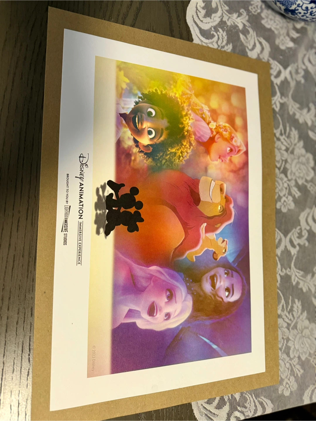 Disney Animation Immersive Experience Art Print 2023 - photo 2