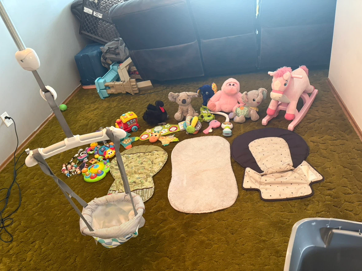 Baby Bouncer and Toy Lot - photo 2