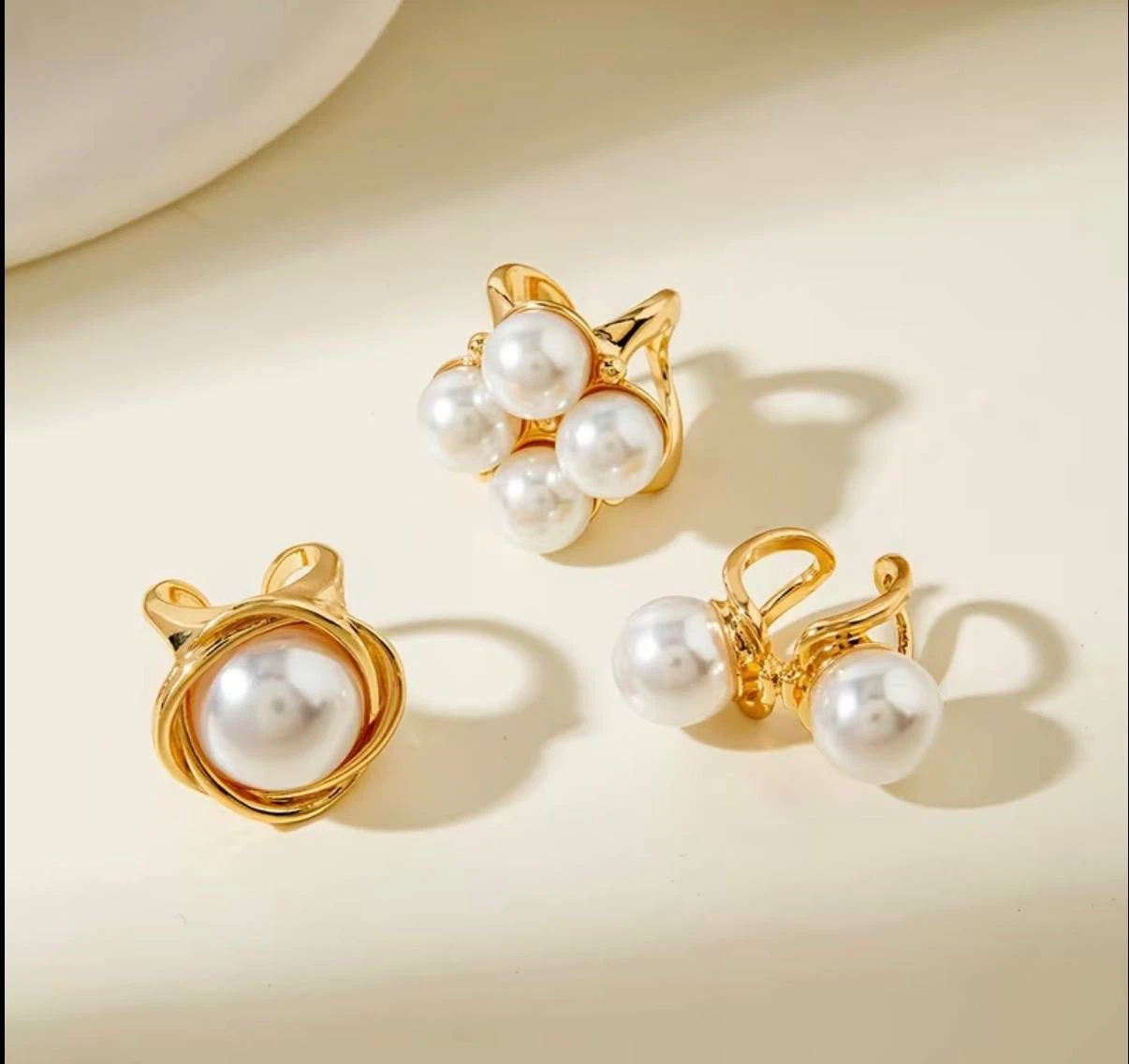 Chic Pearl Ring Trio - photo 4