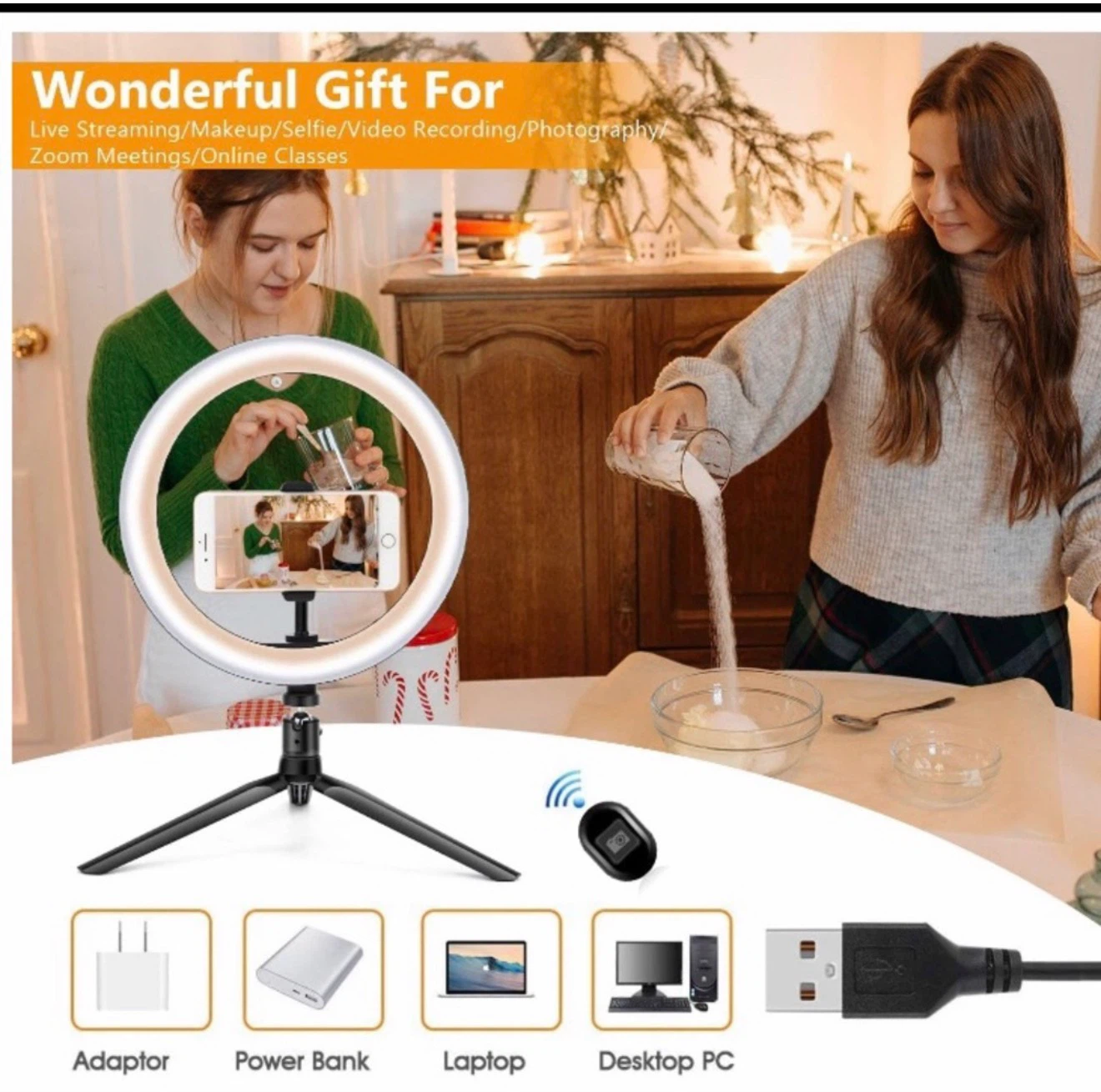 BRAND NEW!! 10.2" Ring Light with Stand - photo 4