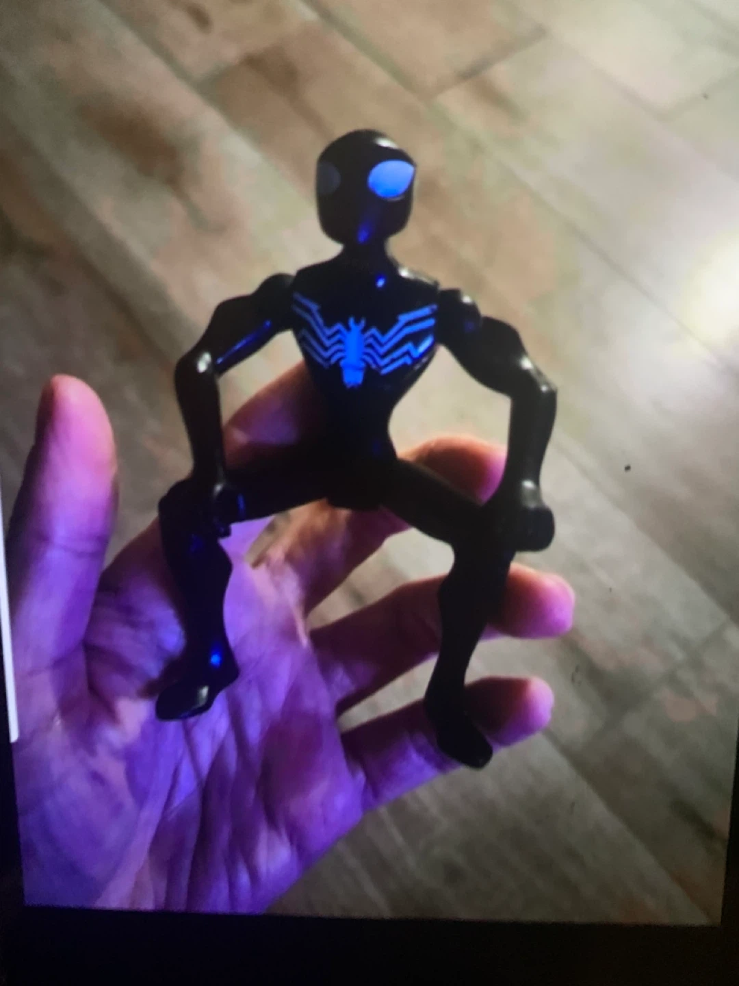 $10 marvel black Spider-Man figure 4”