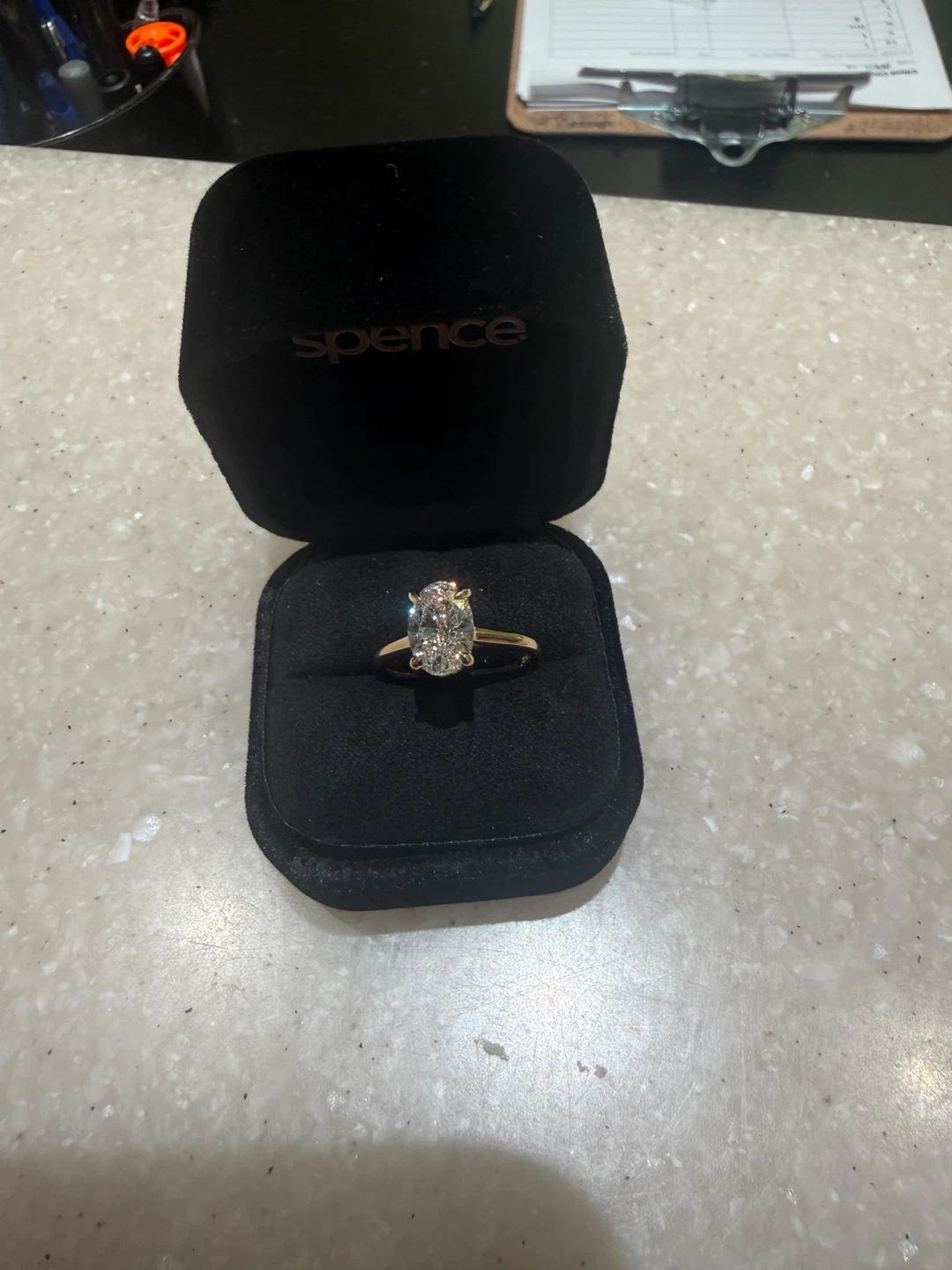 Spence Oval Diamond Engagement Ring