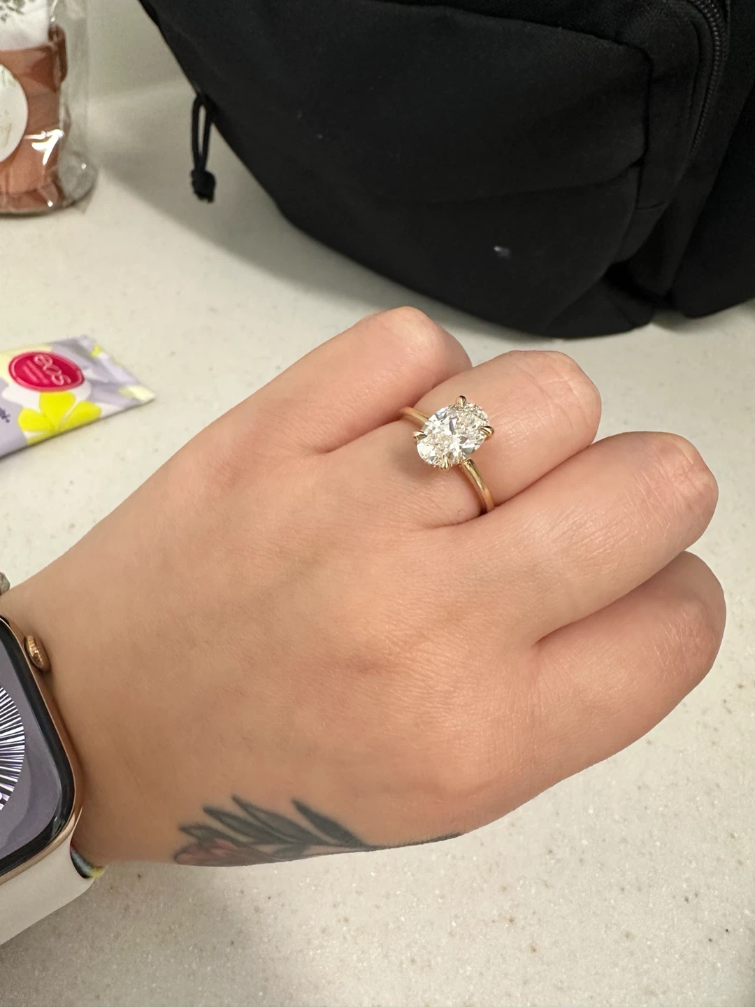 Spence Oval Diamond Engagement Ring - photo 3