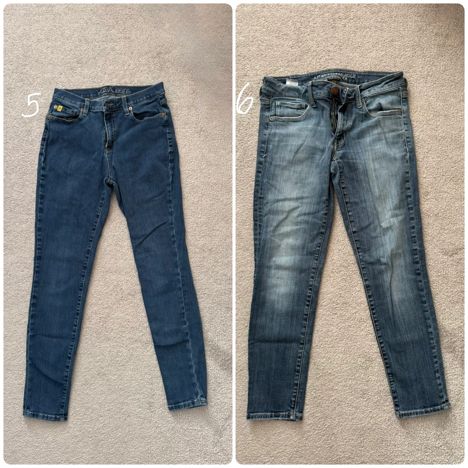 Jeans and Capris. Women’s, small, various brands - photo 4